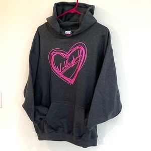 NWT!! 🌸 Volleyball Heavy Blend  Gray sweatshirt